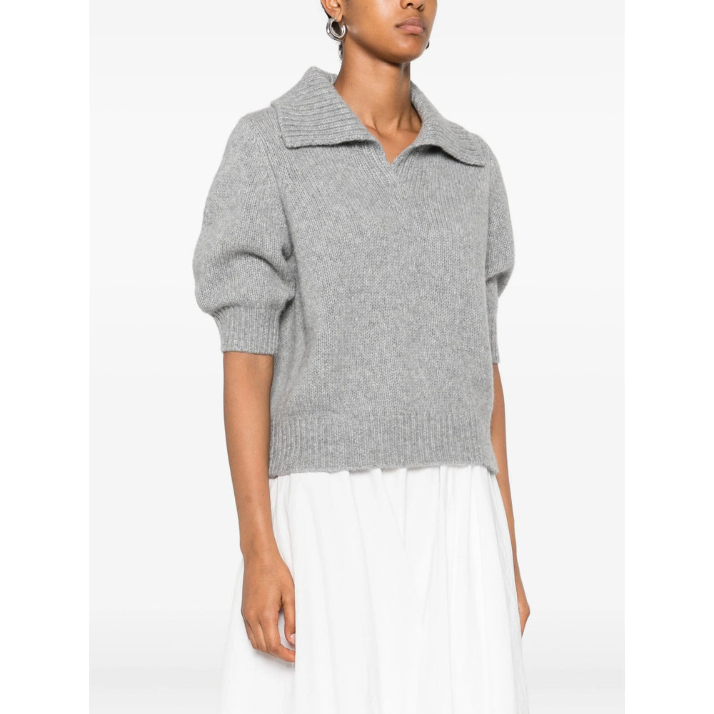 Lisa Yang Grey Knitwear - Jumpers Women - 4