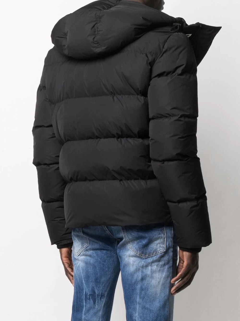 logo-print puffer coat - 4