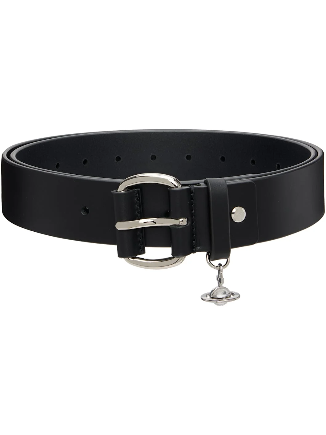 Black Wide Alex Charm Belt - 1