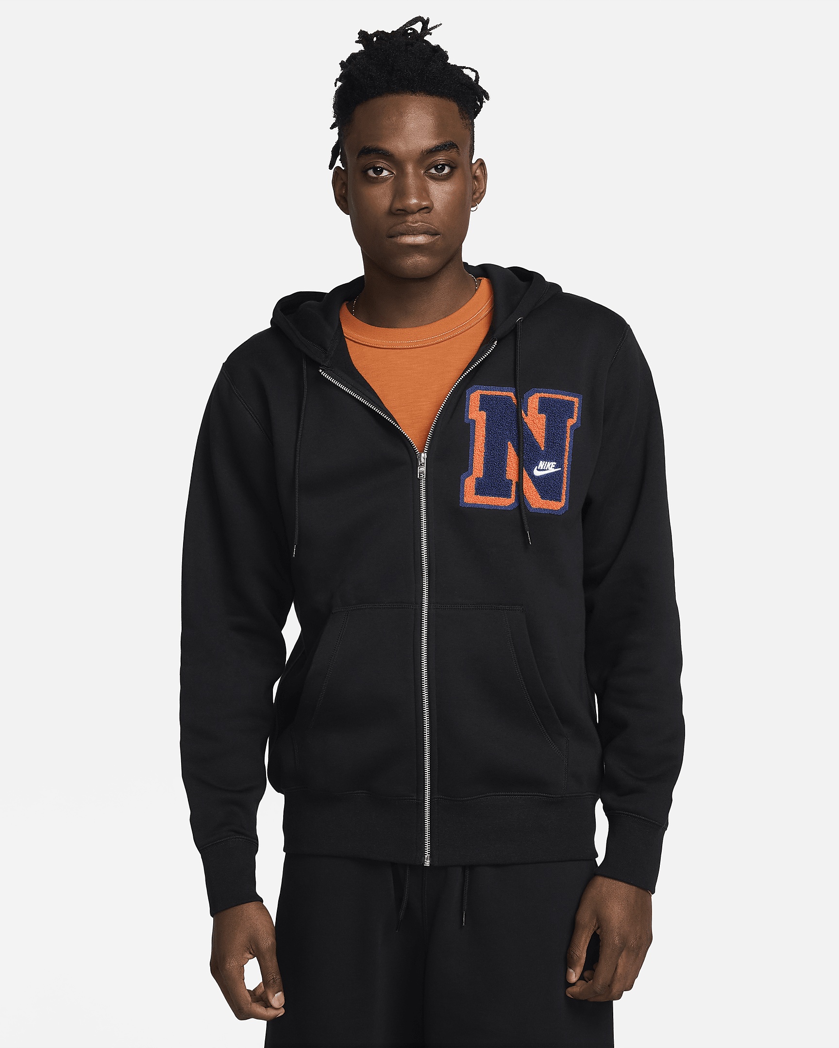 Nike Club Fleece Men's Full-Zip Hoodie - 1