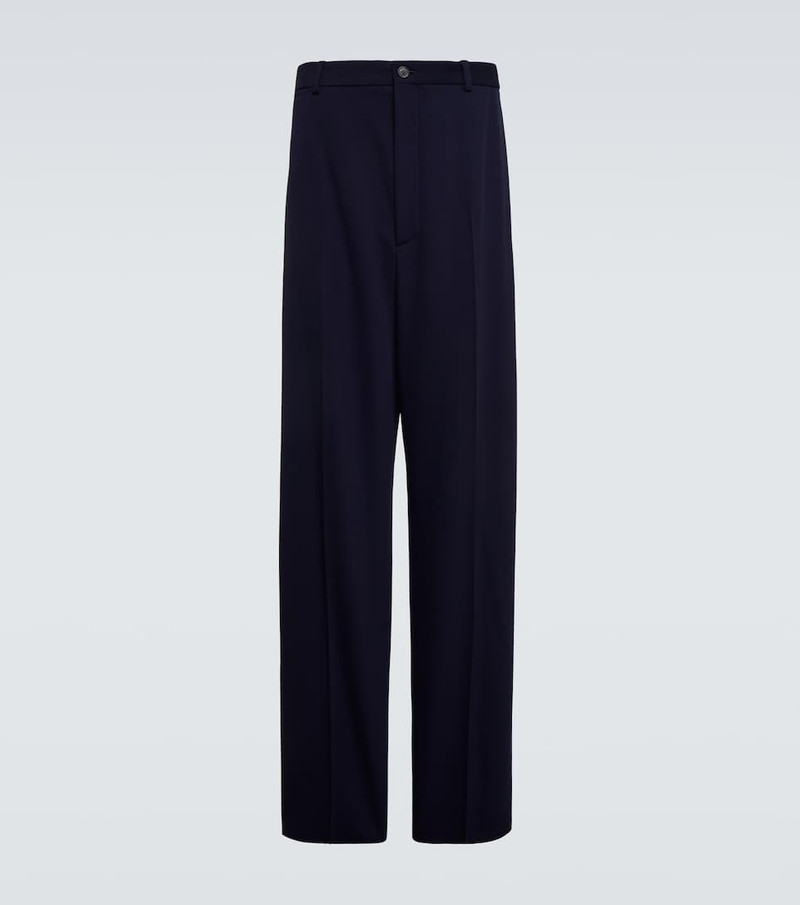 Mid-rise wool pants - 1