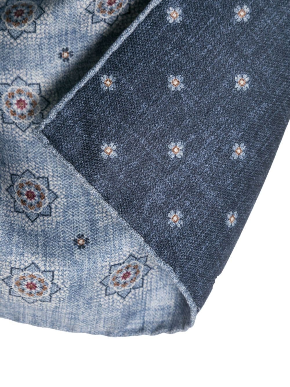 floral-print silk handkerchief - 3
