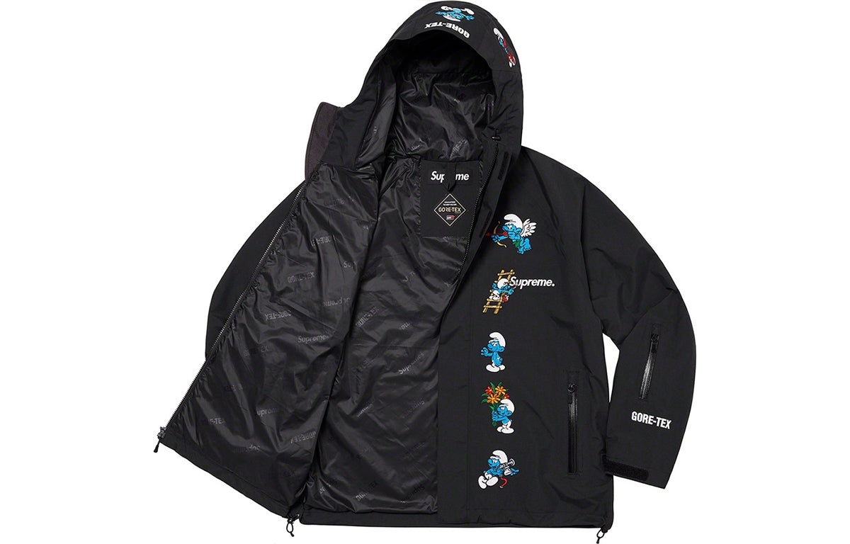 Supreme Supreme x Smurfs GORE-TEX Shell Jacket 'Black Blue
