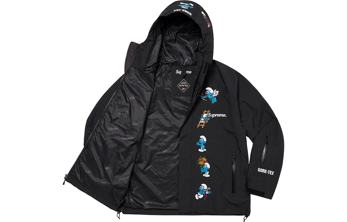 Supreme x Smurfs GORE-TEX Shell Jacket 'Black Blue White' SUP-FW20-015 - 6