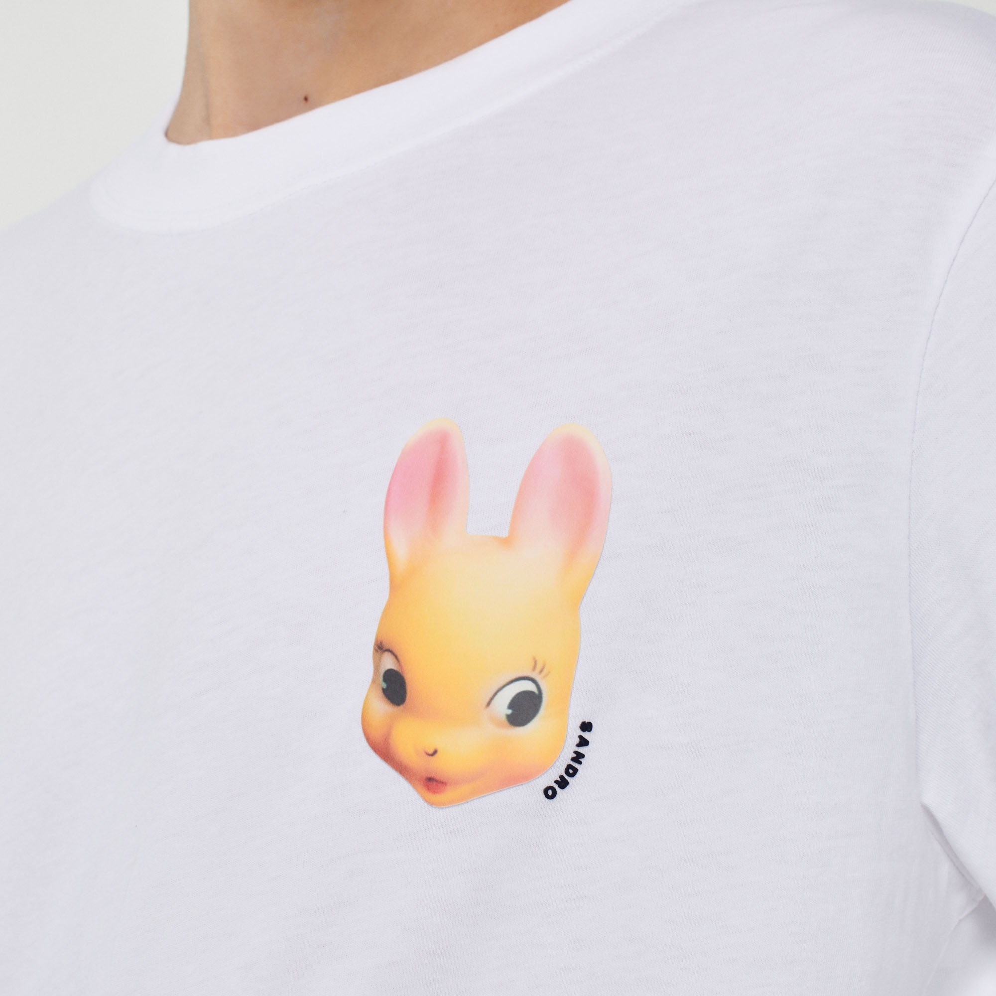 Rabbit print T-shirt - 4