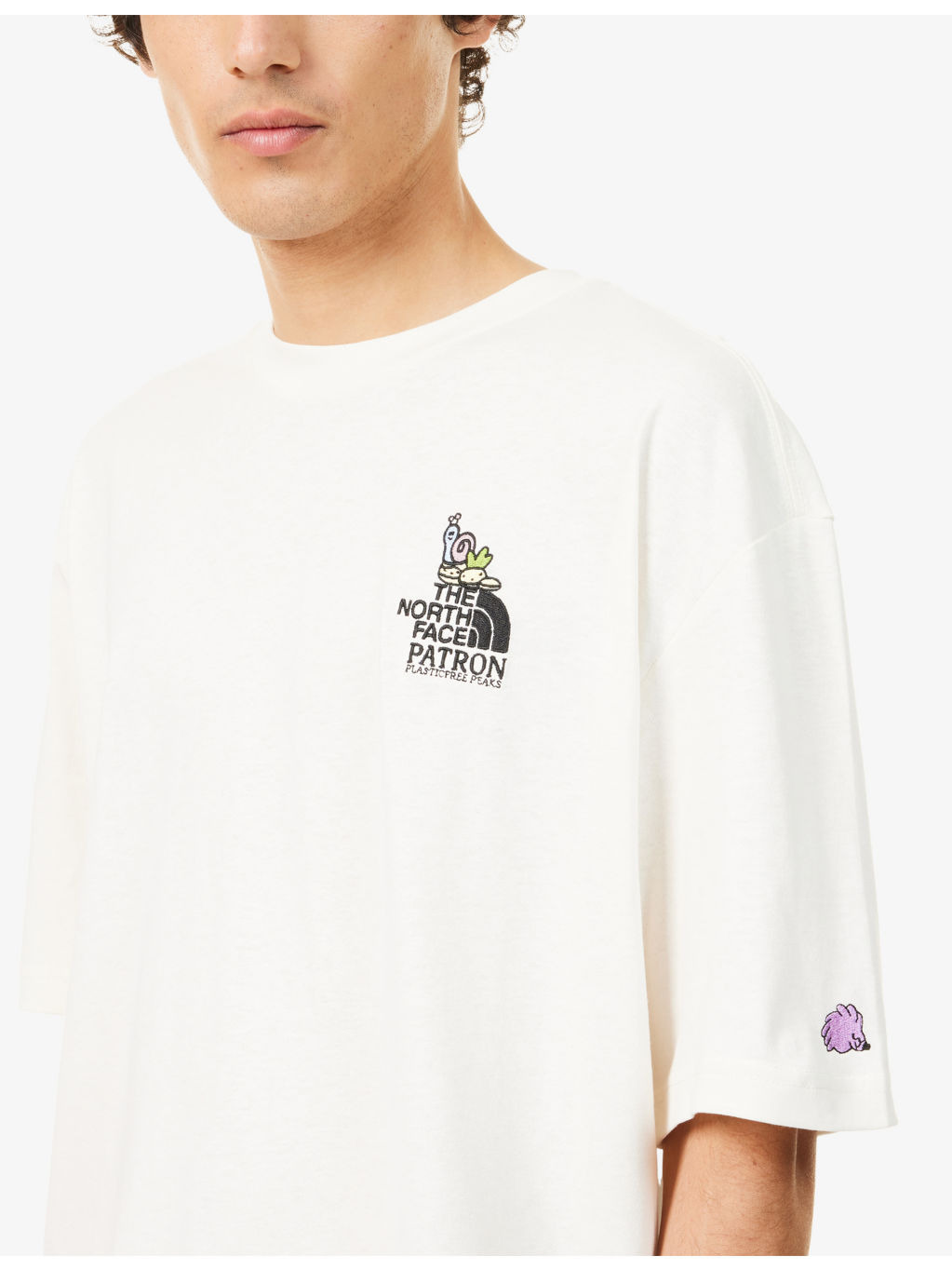Embroidered-Logo Oversized Cotton T-Shirt - 5