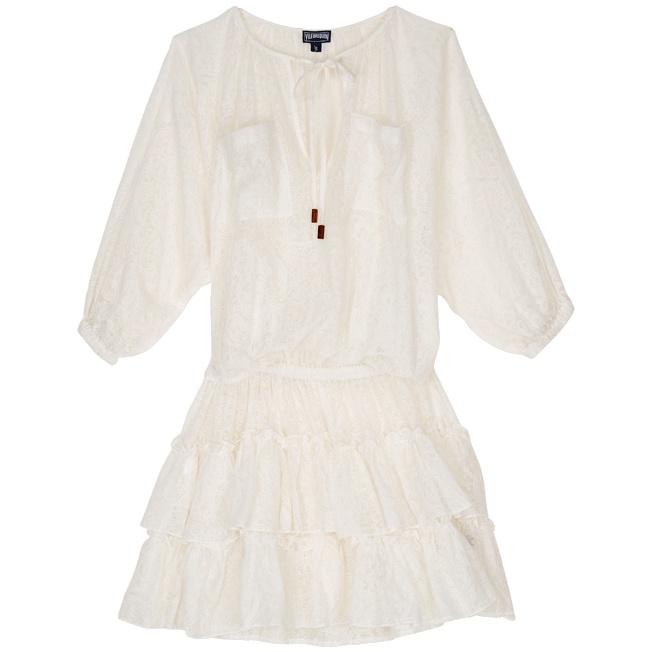 Women Embroidered Silk Dress Solid - 1