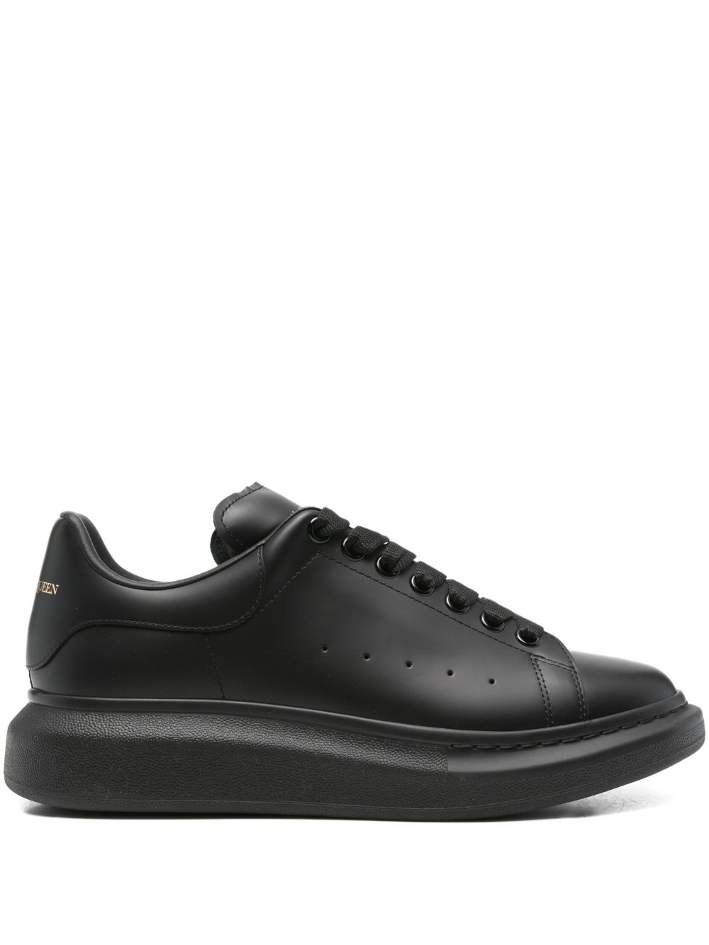 leather low-top sneakers - 1