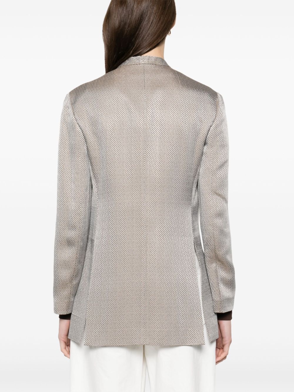 jacquard blazer - 4