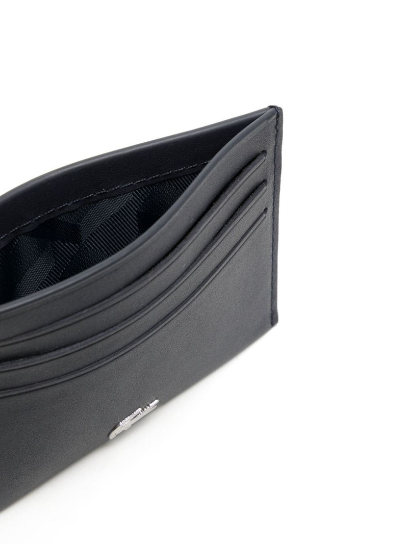 Fitzgerald logo-plaque leather cardholder 3