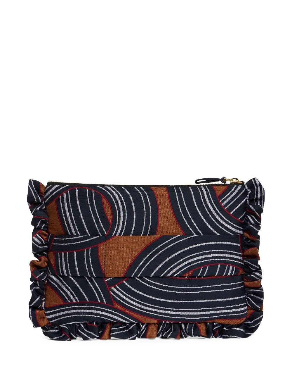 jacquard clutch bag - 3