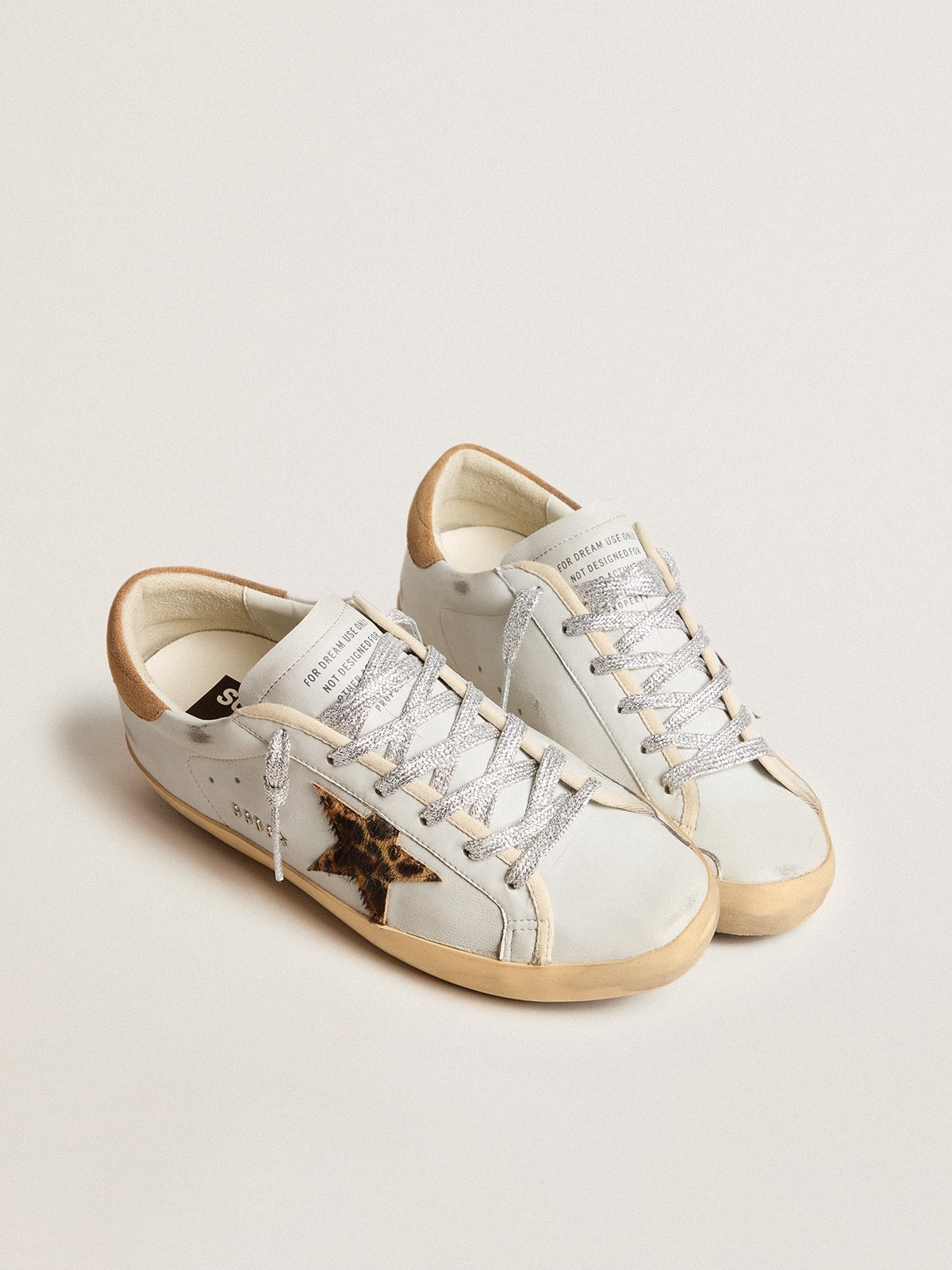 Golden Goose Super-Star in nappa leather with pony skin star