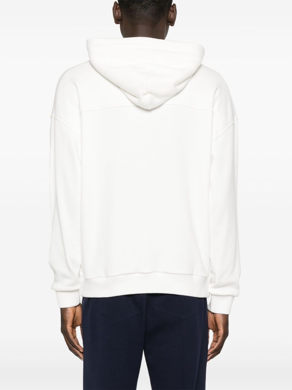 logo-embroidered hoodie - 4