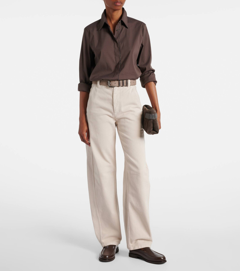 High-rise straight jeans 7