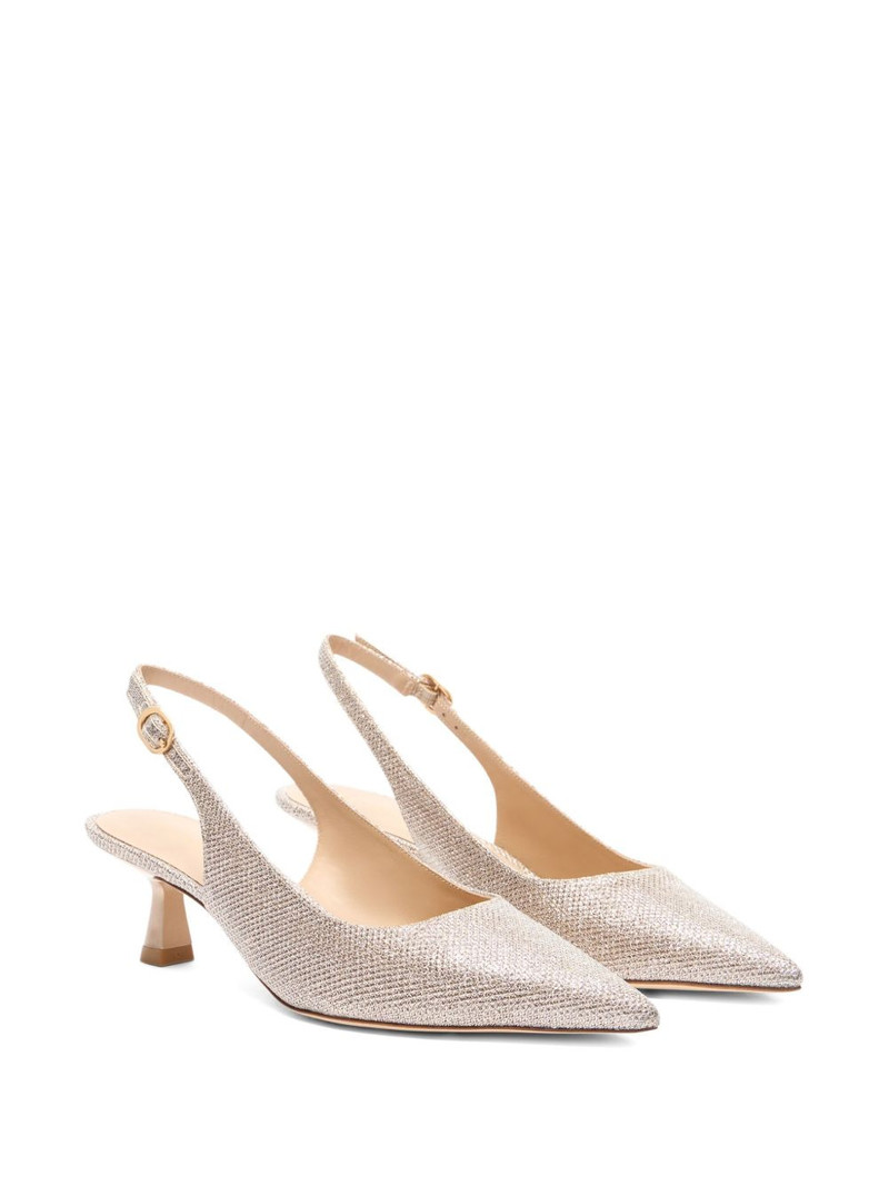 Stuart Weitzman 50mm Stuart Sculpt slingback pumps outlook