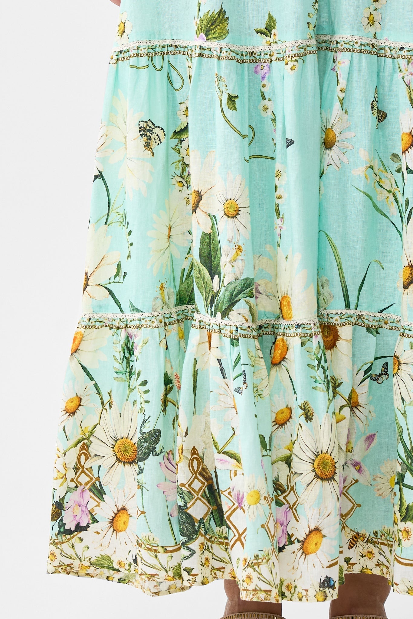 HIGH WAISTED TIERED SKIRT - 7