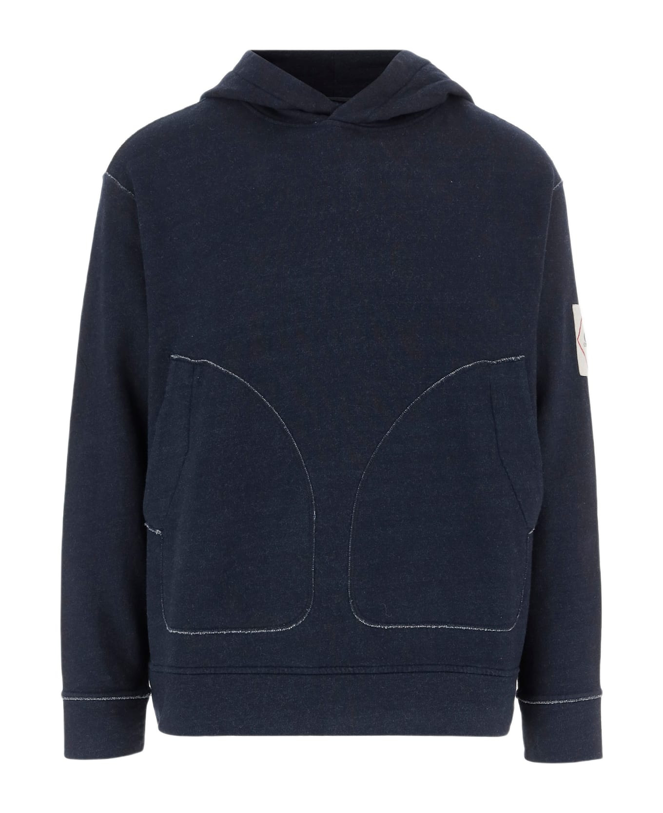 Hooded Sweatshirt With Logo Patch - 1