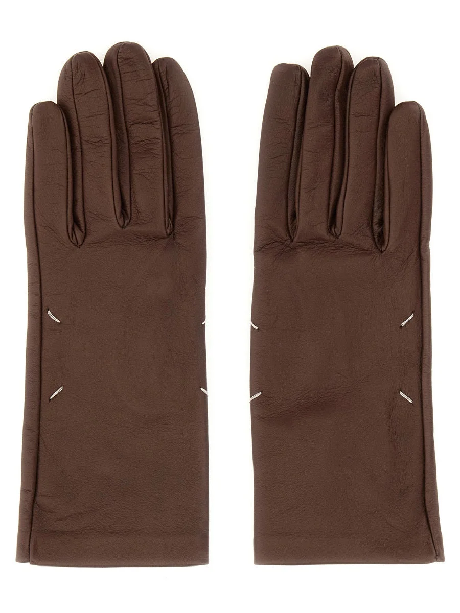 Maison Margiela Women Leather Gloves - 1