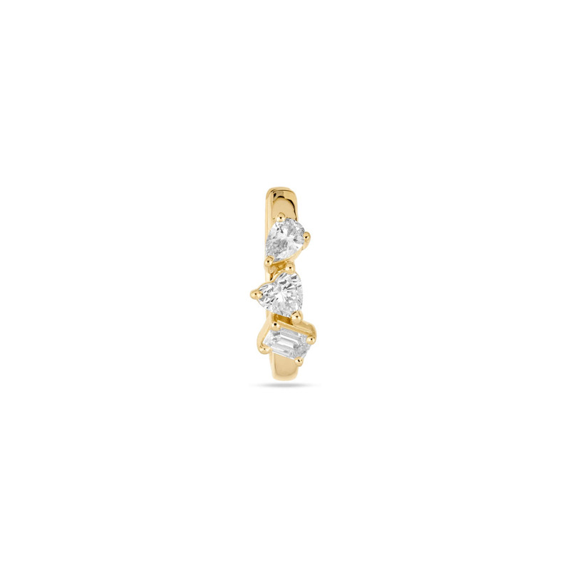 LAB-Created Diamond Mini Carnival Hoops 5