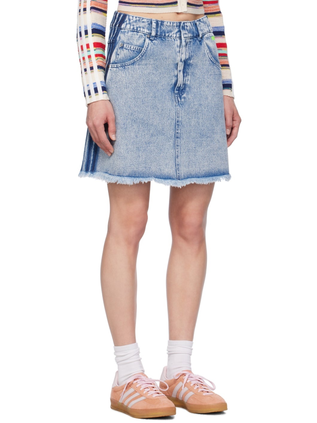 Blue KSENIASCHNAIDER Edition Denim Miniskirt - 2