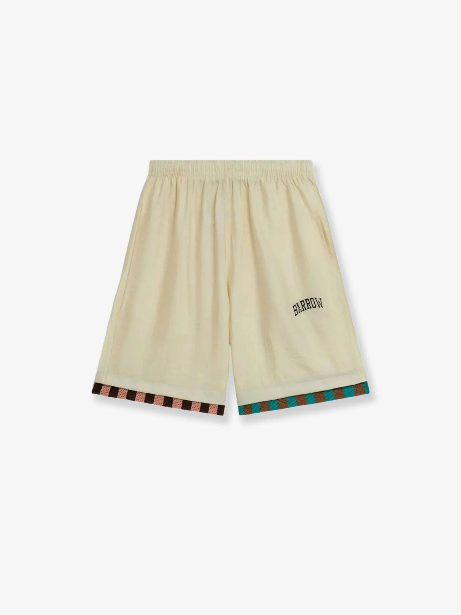 Barrow Viscose Blend Bermuda Shorts With Logo Print - 1