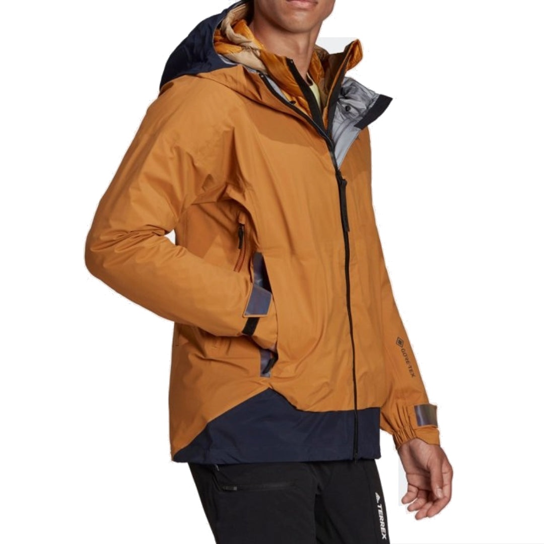 adidas Terrex Myshelter Gore-Tex Rain Jacket 'Brown' GU0947 - 3