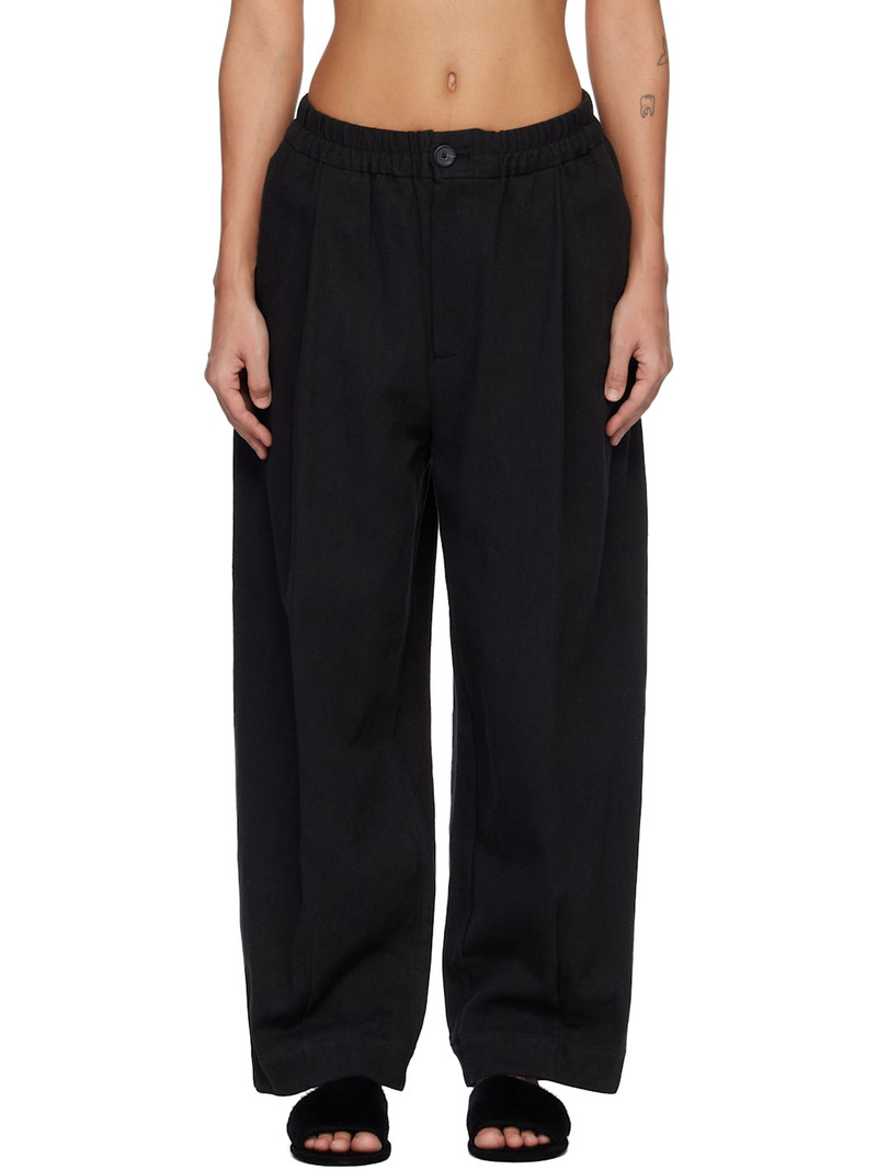 Black Matte Trousers 1