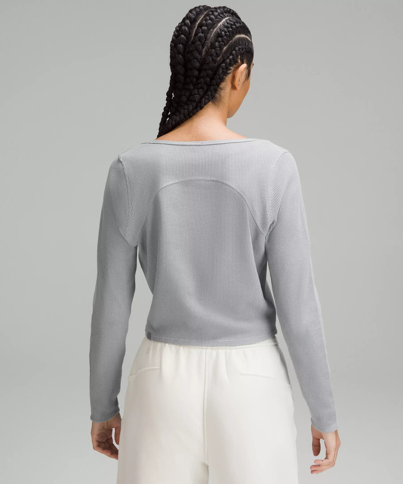 Cotton-Blend Henley Long-Sleeve Shirt 3