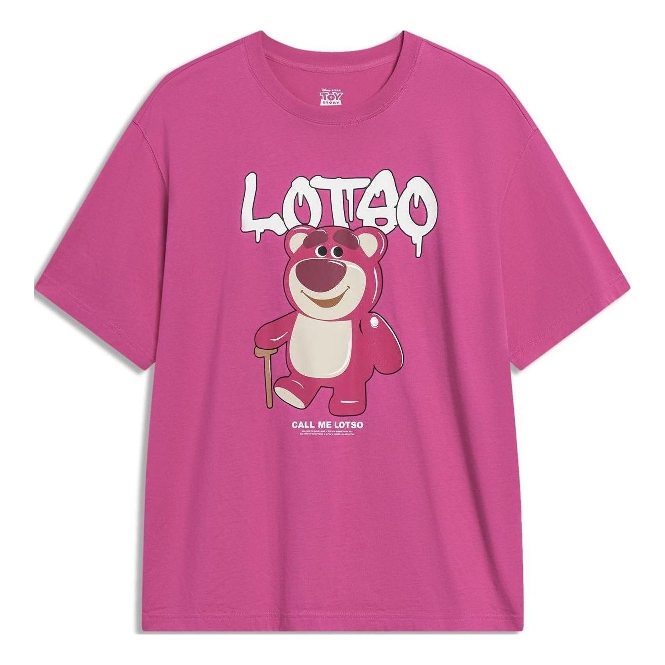 Li-Ning x Disney Toy Story Lotso Graphic T-shirt 'Pink' AHST755-5 - 1