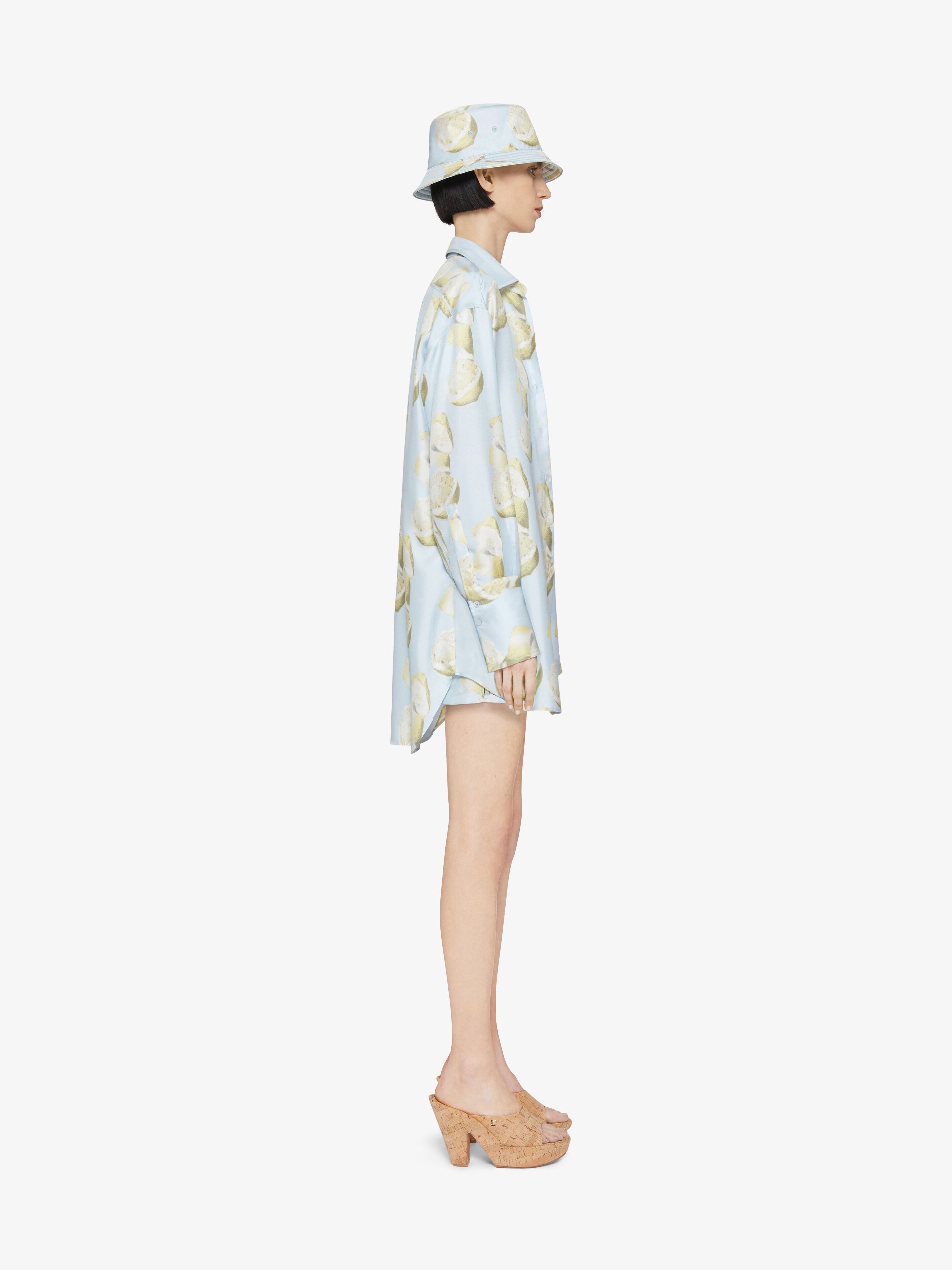 OVERSIZED PRINTED SHIRT IN SILK - 3