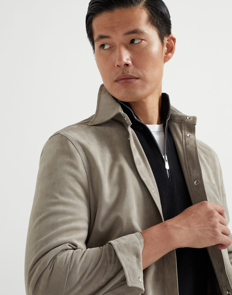 Double face suede overshirt 3