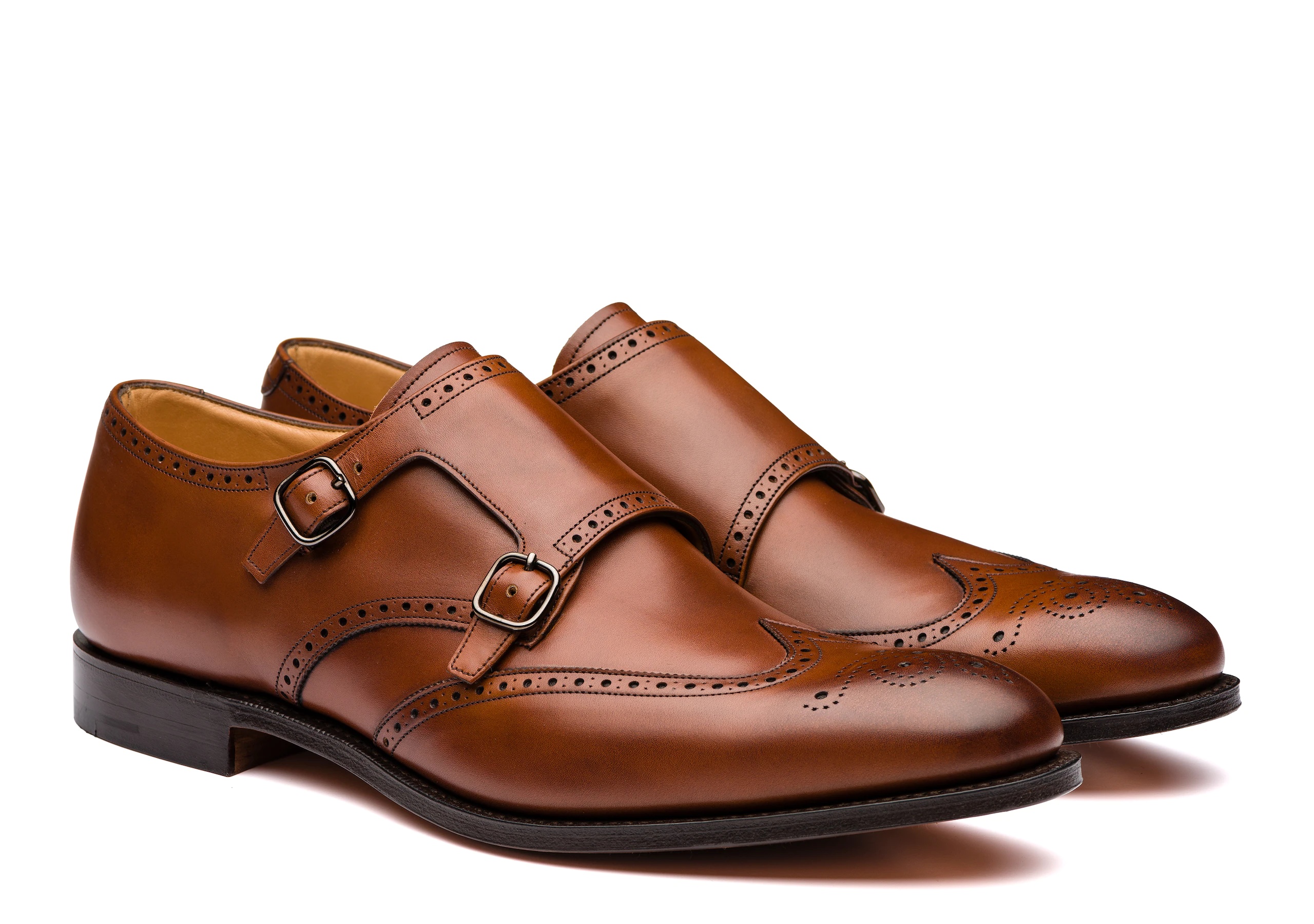 Chicago
Calf Leather Monk Strap Brogue Walnut - 2