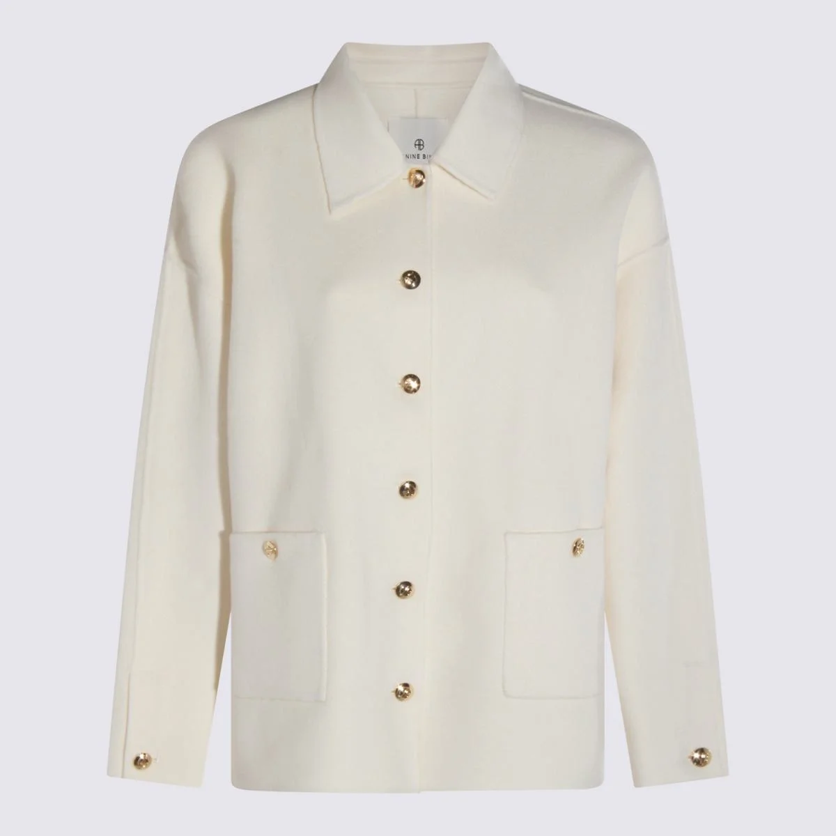 Anine Bing White Wool Casual Jacket - 1