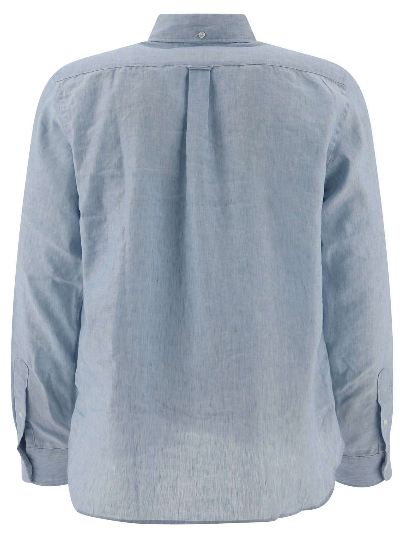 Linen Shirt With Chest Pocket Shirts Light Blue - 2