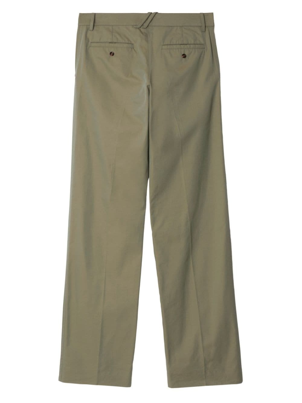 straight-leg cotton trousers - 6
