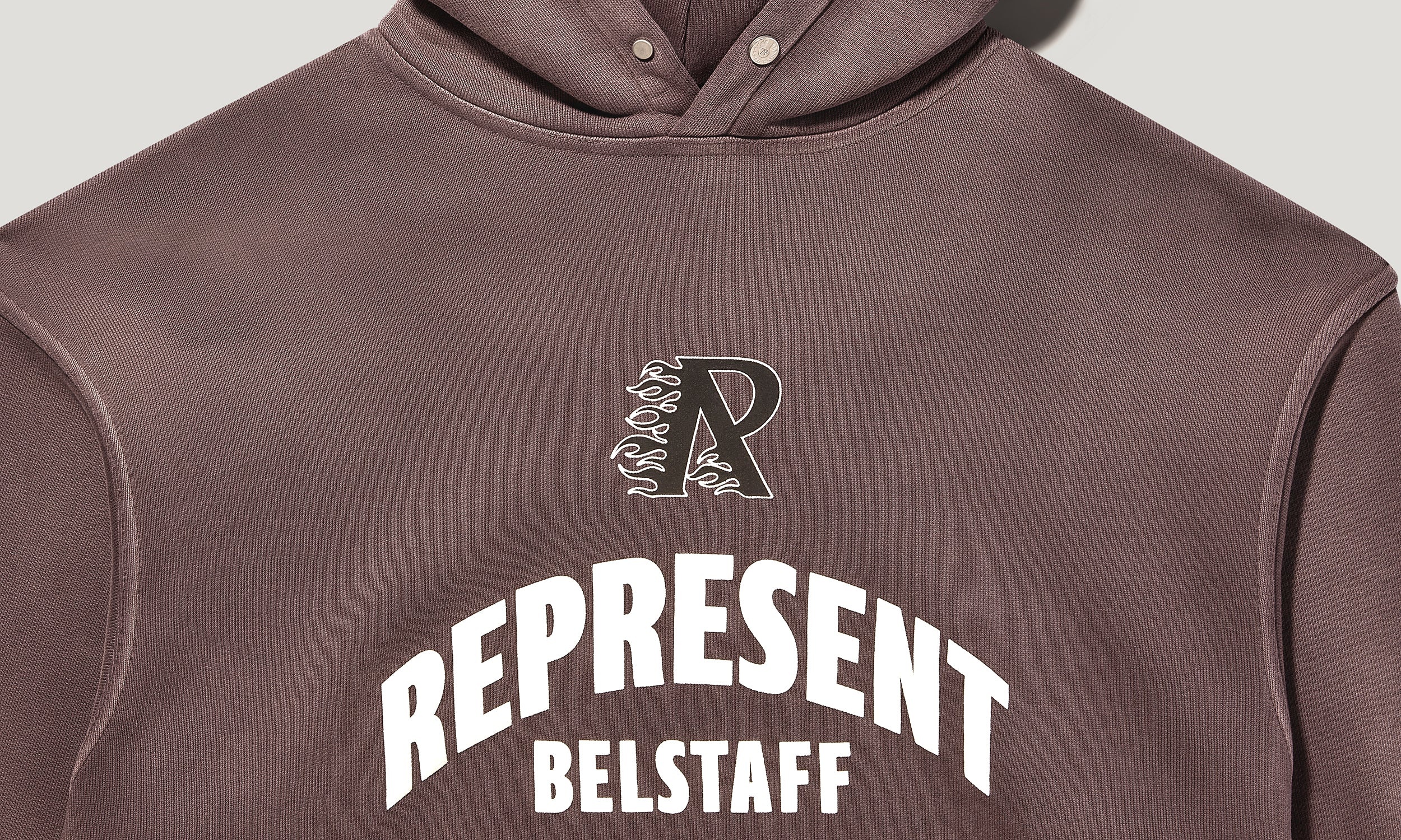 BELSTAFF X REPRESENT FLAME PHOENIX HOODIE - 3