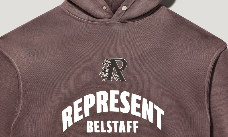 BELSTAFF X REPRESENT FLAME PHOENIX HOODIE 3