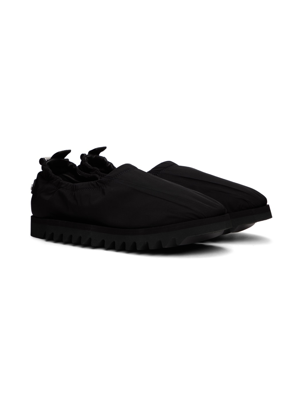 Black Cord-Lock Loafers - 4