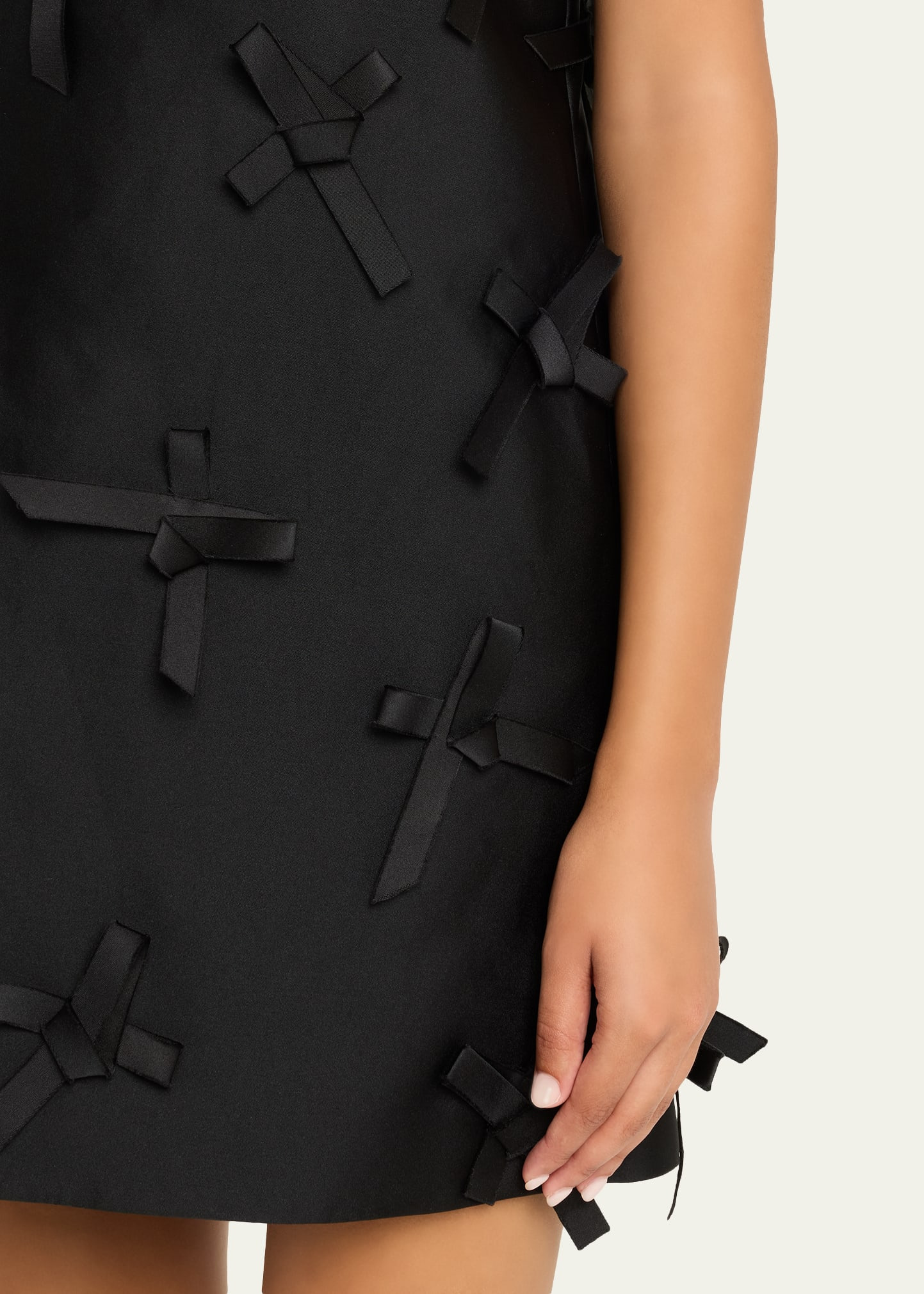 Bows Sleeveless Mini Shift Dress - 5