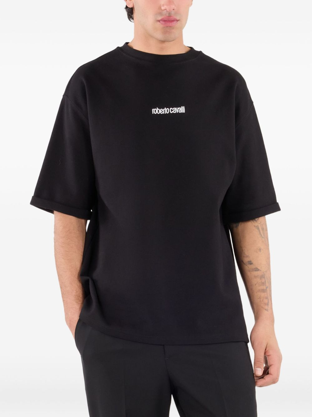 logo-embroidered T-shirt - 3