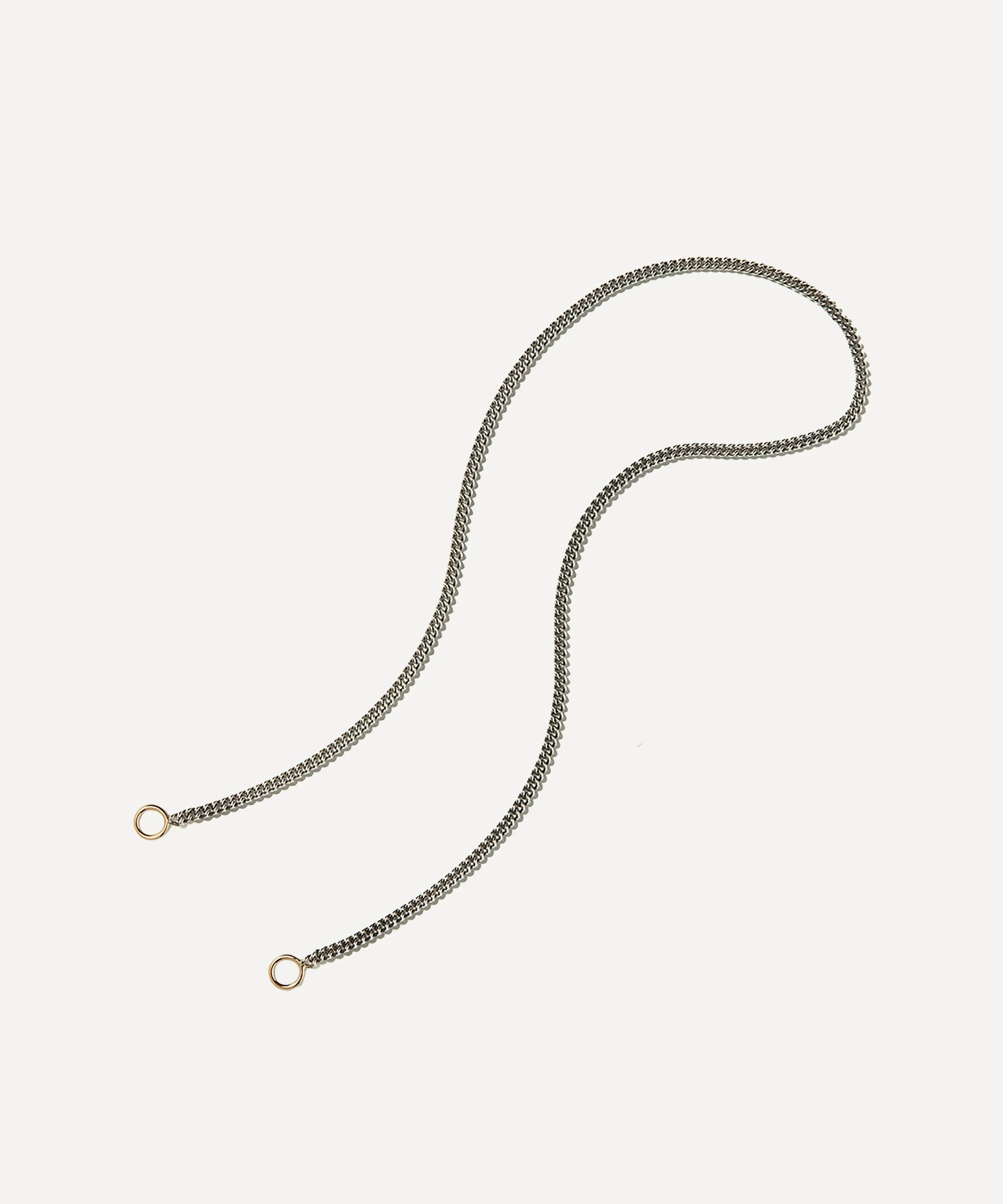 Sterling Silver Not So Heavy Curb Chain Necklace - 1