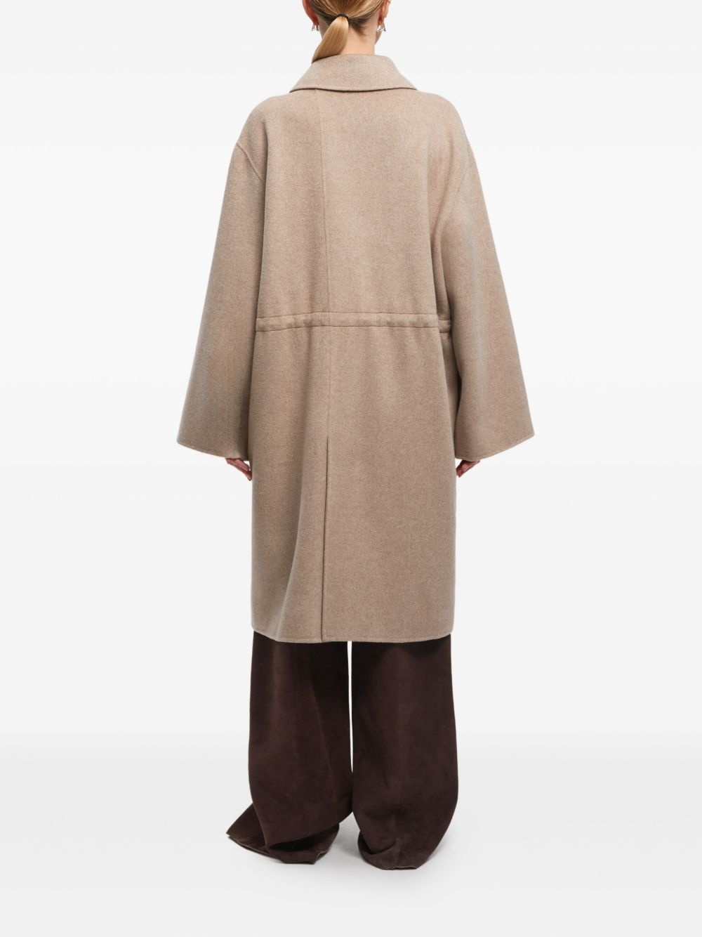 belted zip-front coat - 3
