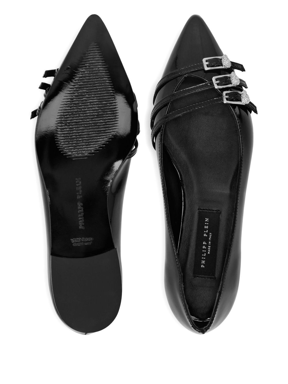 multi-strap ballet flats - 3