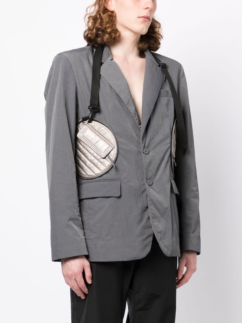 Packable single-breasted blazer - 3