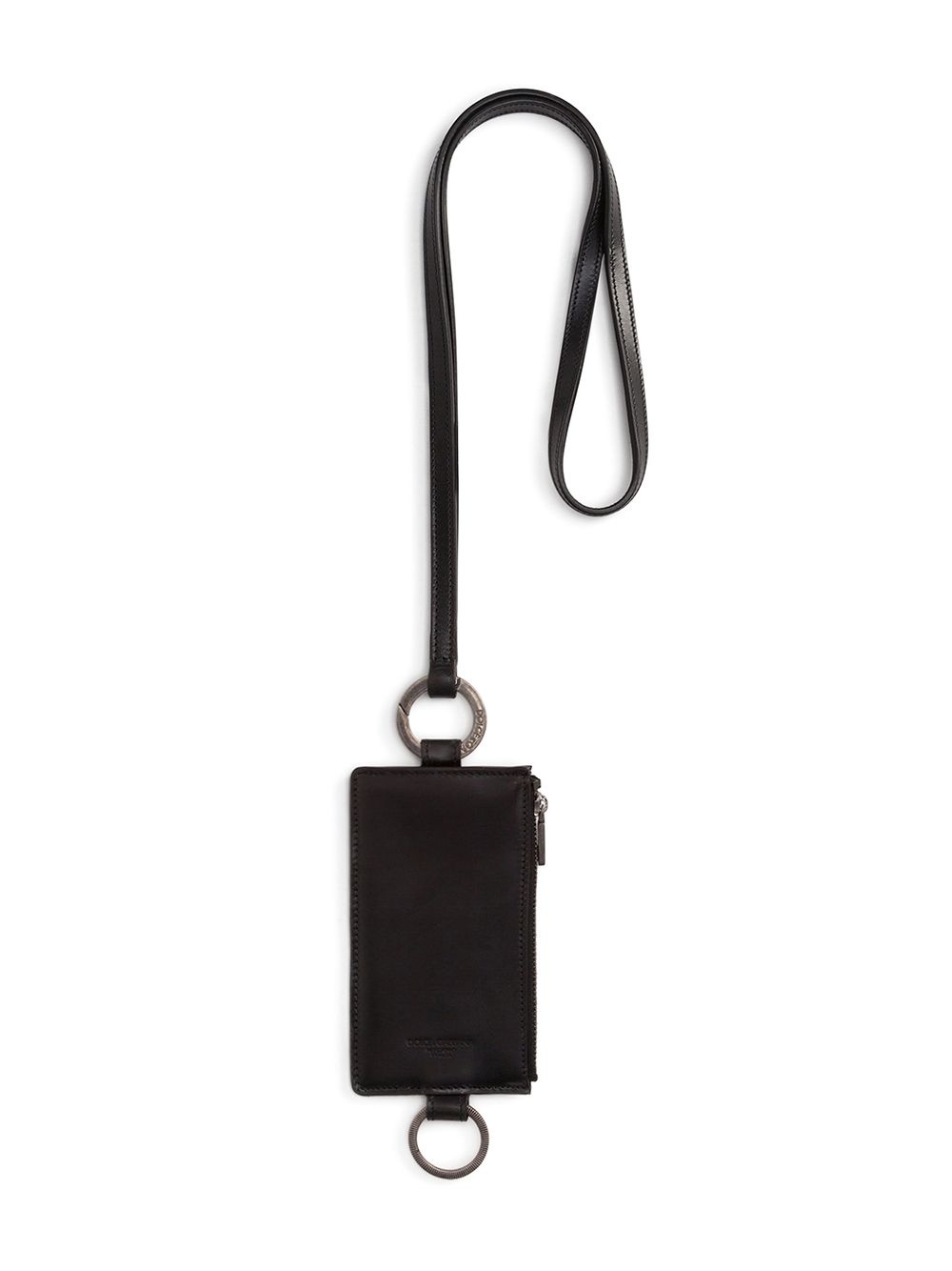 leather lanyard cardholder - 1