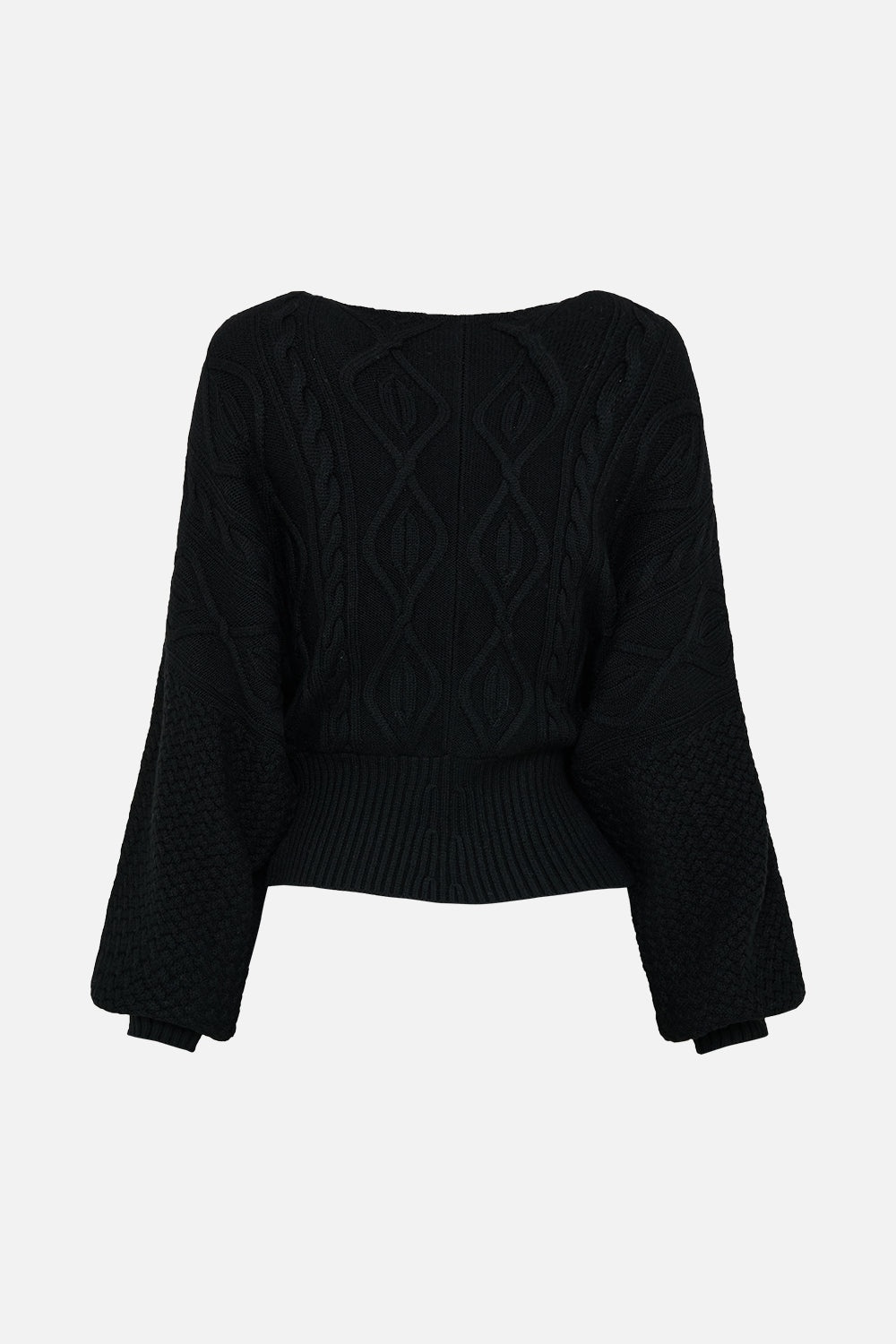 SURPLICE NECK KNIT JUMPER - 7