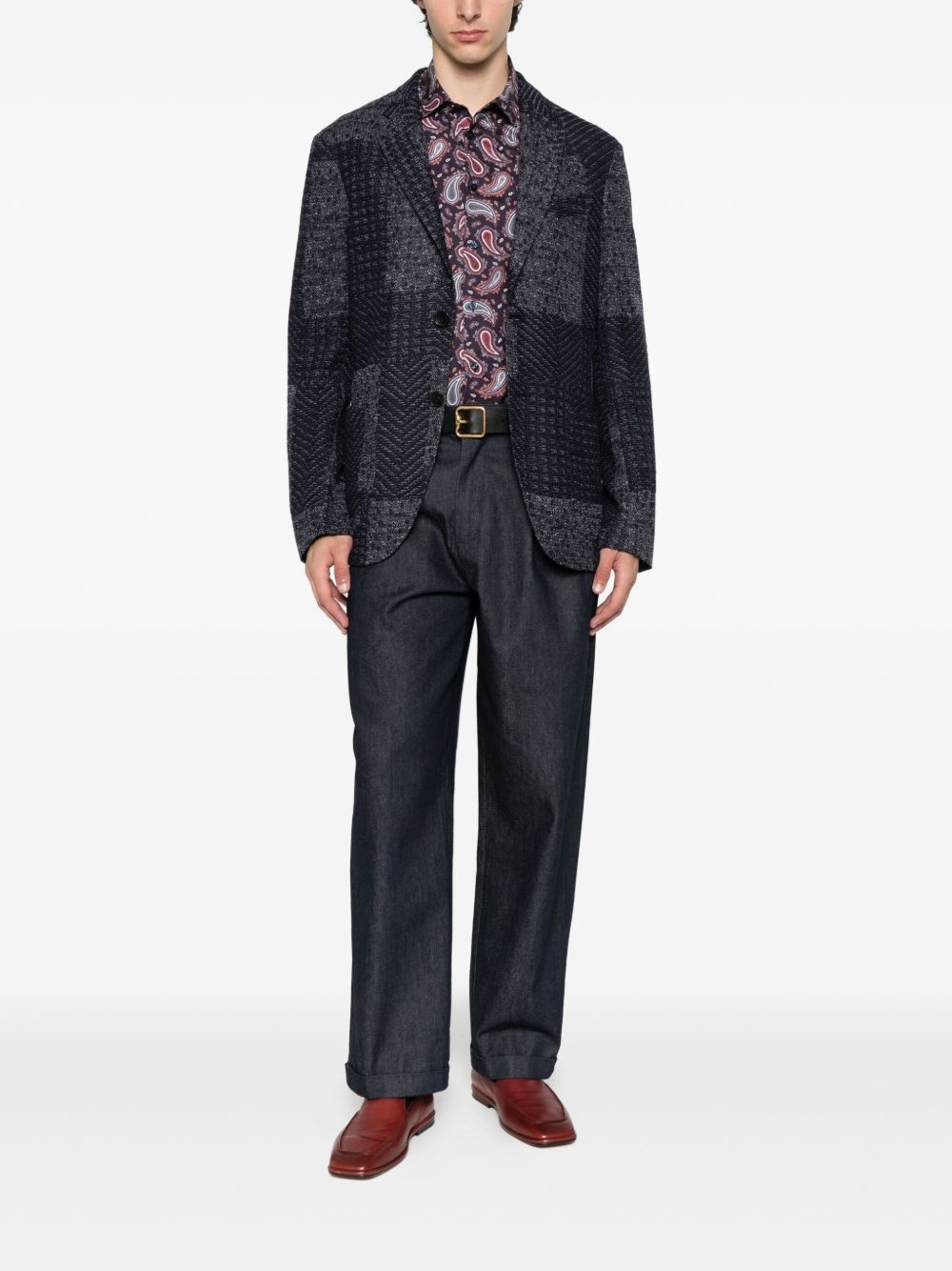 paisley-lined jacket - 2