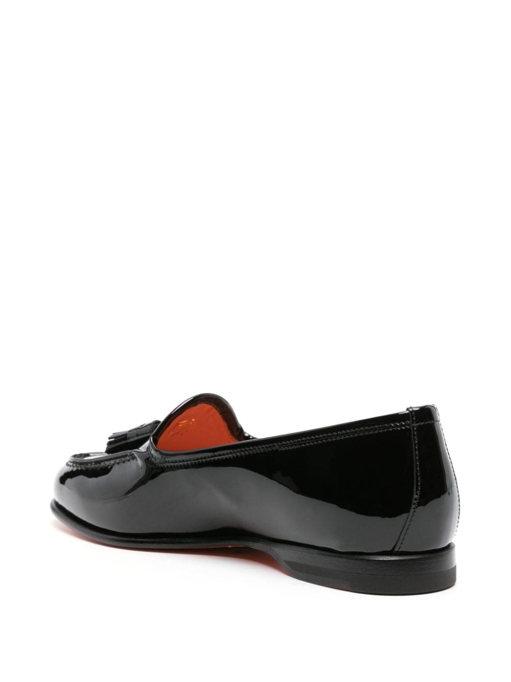 tassel-detail patent loafers - 3