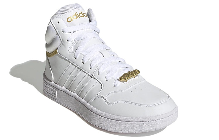 (WMNS) Adidas Hoops 3.0 Mid Classic Shoes 'Gold Metallic' GY4752 - 3