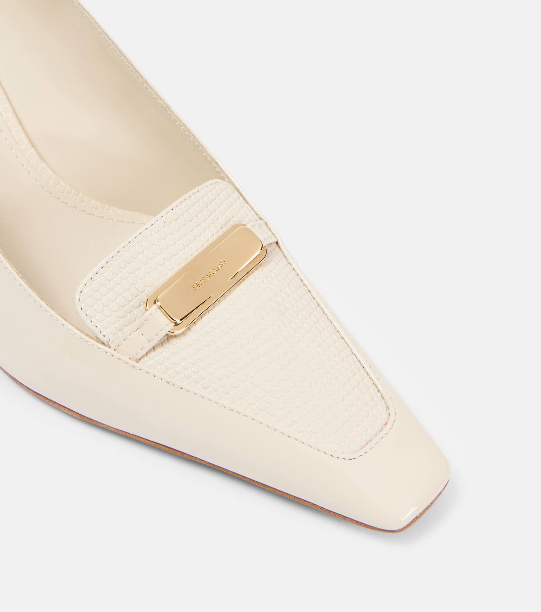 Dilli patent leather slingback pumps - 5